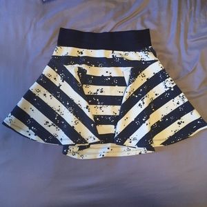 NWOT Marilyn Monroe Striped Mini Skirt